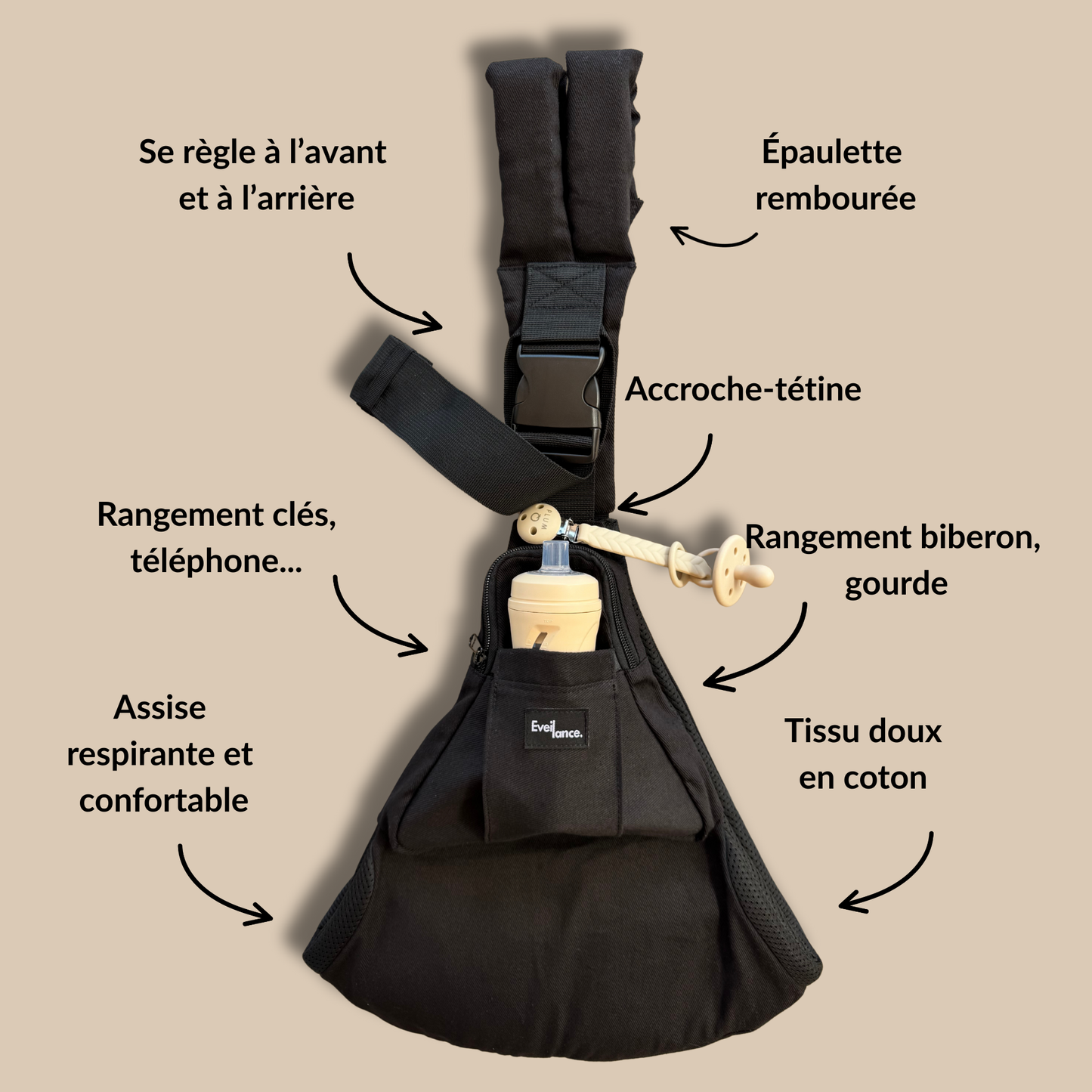 Porte-bébé Black
