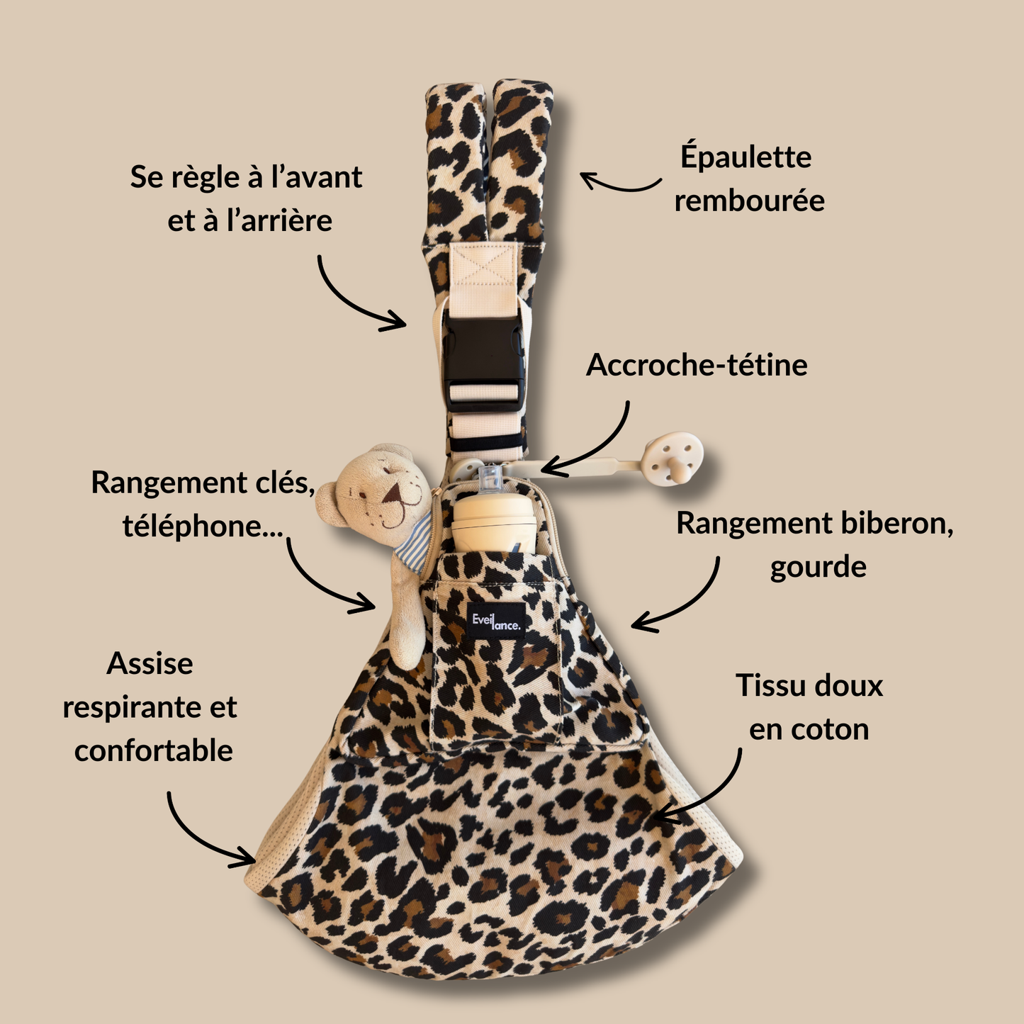 Porte-bébé Léopard